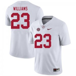 NCAA Men's Alabama Crimson Tide #23 Roydell Williams Stitched College 2020 Nike Authentic White Football Jersey WL17B53GC